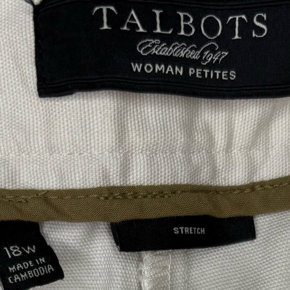 Talbots Women’s Classic Stretch Wide Leg Capri’s Size 18WP - Picture 8 of 9